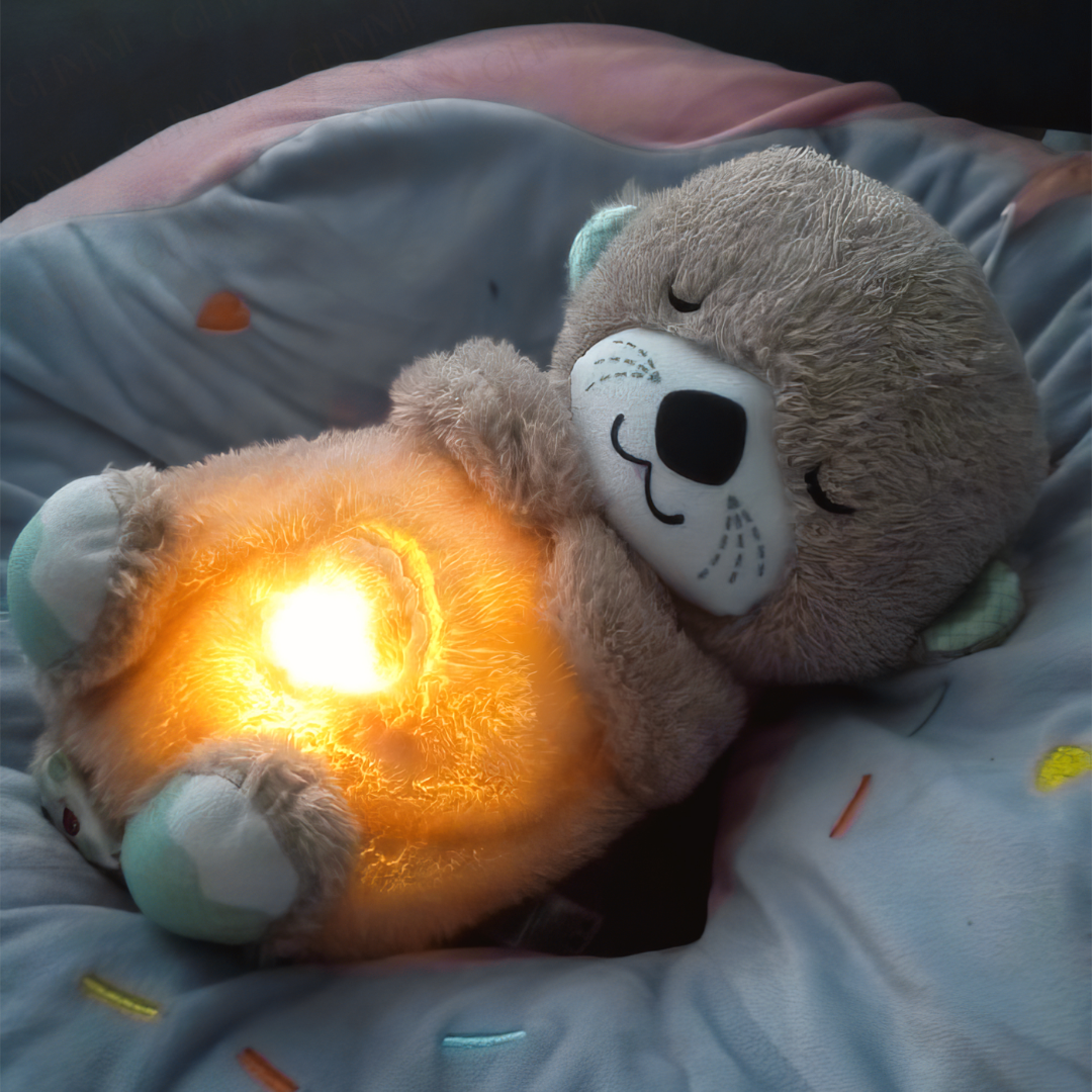 Portable Plush Baby Toy with Music, Sounds, Lights and Breathing Motion