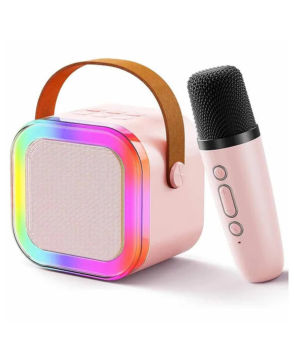 Karaoke Speaker with One Wireless Mic | Ideal Birthday Gift for Kids 3-12 years (MultiColour)