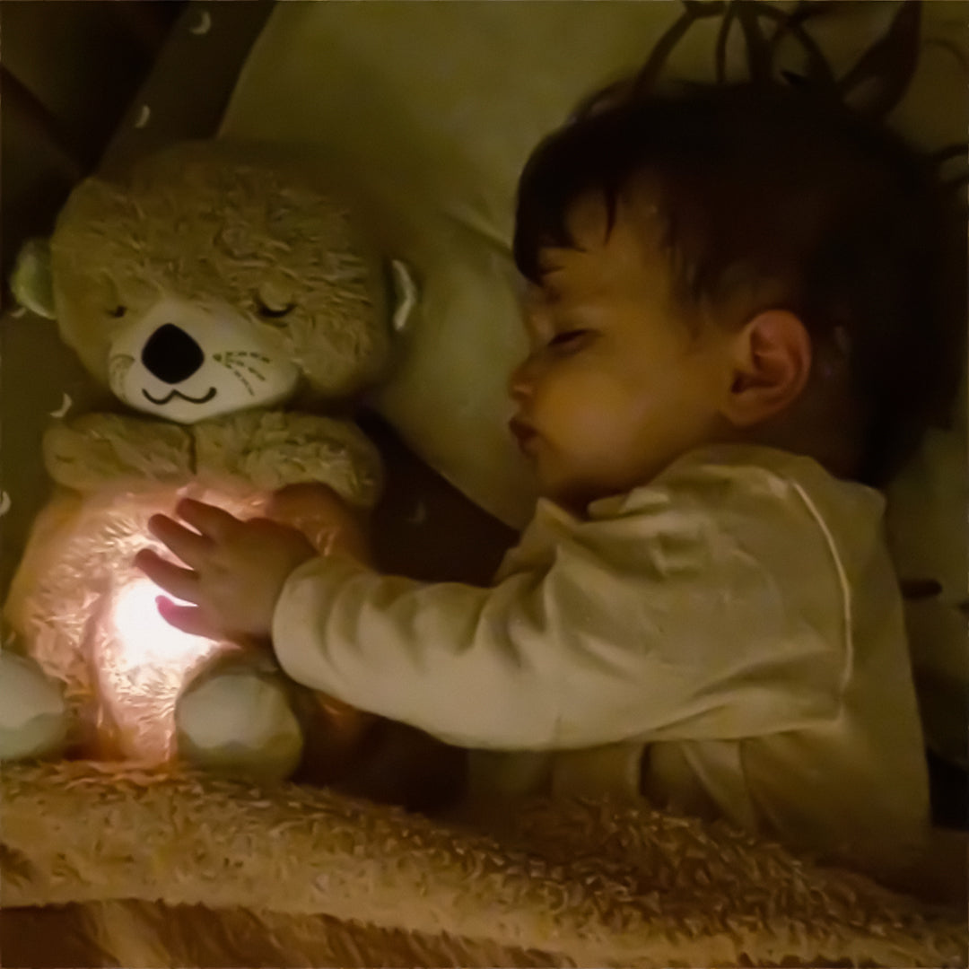 Portable Plush Baby Toy with Music, Sounds, Lights and Breathing Motion